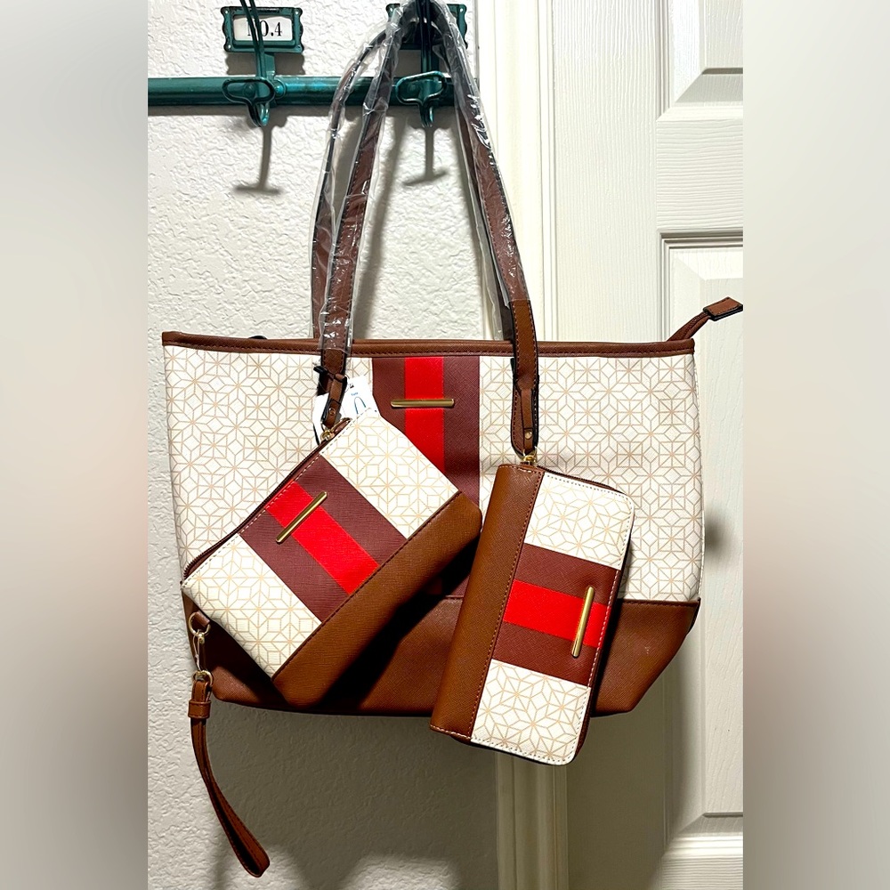 Handbag 3 Piece Tote Set